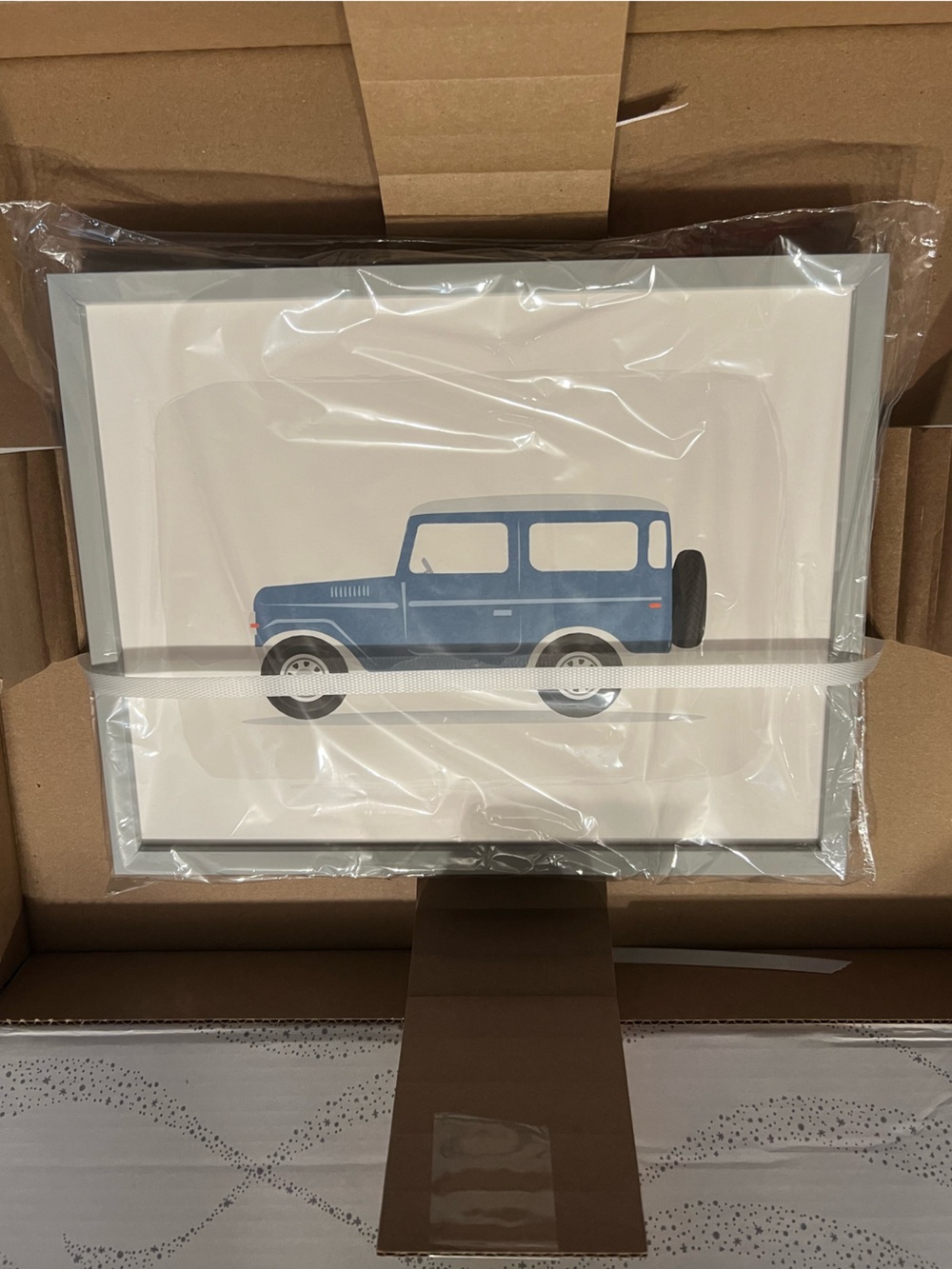 Minted. Karidy Walker Vintage Land Cruiser Children’s Art Print with Gray Frame